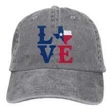 Love Texas шапка водителя грузовика Классическая унисекс Регулируемая простая шляпа папа Кепка