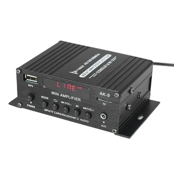 

2CH Digital Power Amplifier HiFi Bluetooth USB Stereo Audio MP3 FM AMP Radio AK9