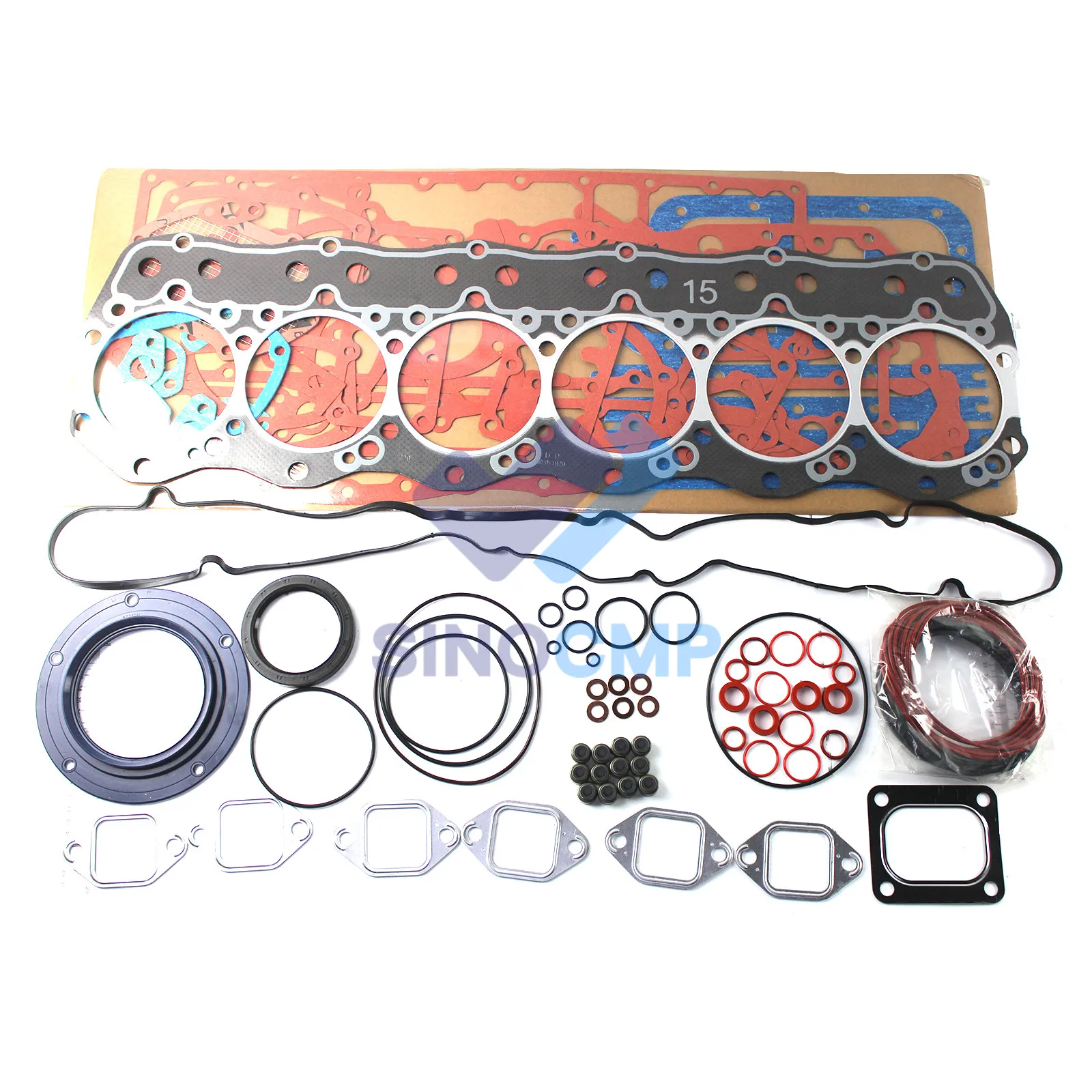 6D15 Engine Gasket Kit for Mitsubishi Engine Excavator Crane Truck Excavator Spare Parts