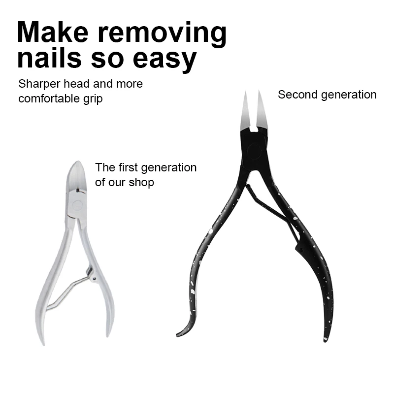 Professional Olecranon Nail Clippers Ingrown Toenail Cutters Ingrown Paronychia Correction Dead Skin Dirt Remover Pedicure Tools