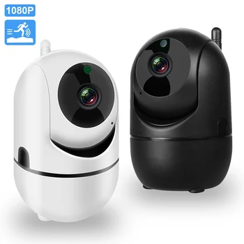

WiFi IP Camera Mini Home Security Surveillance Camera 1080P Smart Auto Tracking Two Way Audio Baby Slepping Monitor CCTV Camera