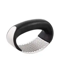 Multi-Fungsi Manual Bawang Putih Presser Melengkung Bawang Putih Grinding Slicer Chopper Stainless Steel Bawang Putih Menekan Memasak Gadget Alat(China)