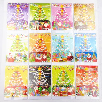 

Korea creative diy three-dimensional Christmas blessing greeting card business card paper with envelope