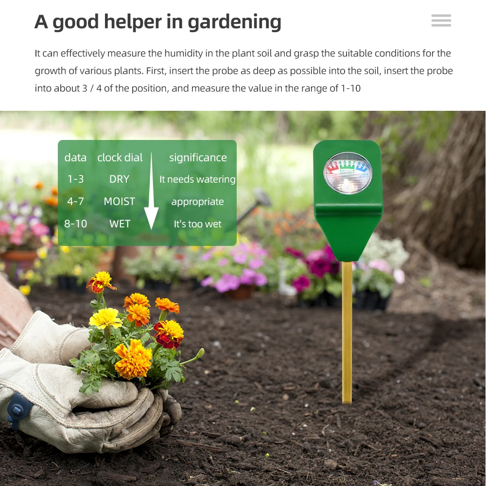 Mini Soil Moisture Meter Moisture Tester Soil Meter Plant Kit Moist Tester Testing Instrument for Gardening Plants Farming soil moisture sensor soil moisture meter