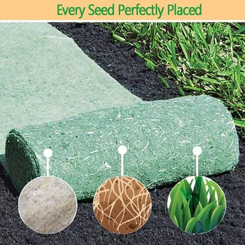 

Biodegradable Grass Seed Mat Seed Starter Mat 20*100/200/300cm/600cm Grass Seed Carpet Seed Starter Mat Garden Supplies