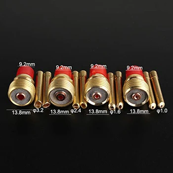 

New 41Pcs/Lot TIG Welding Torch Nozzle Ring Cover Gas Lens Glass Cup Kit for WP17/18/26 Welding Accessories Tool Kit Set