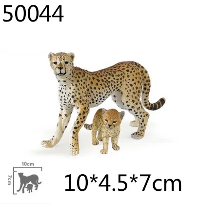 Papo wild animal пластиковая модель моделирование, игрушечный тигр, Лев, медведь Гепард, животное модель - Цвет: 50044