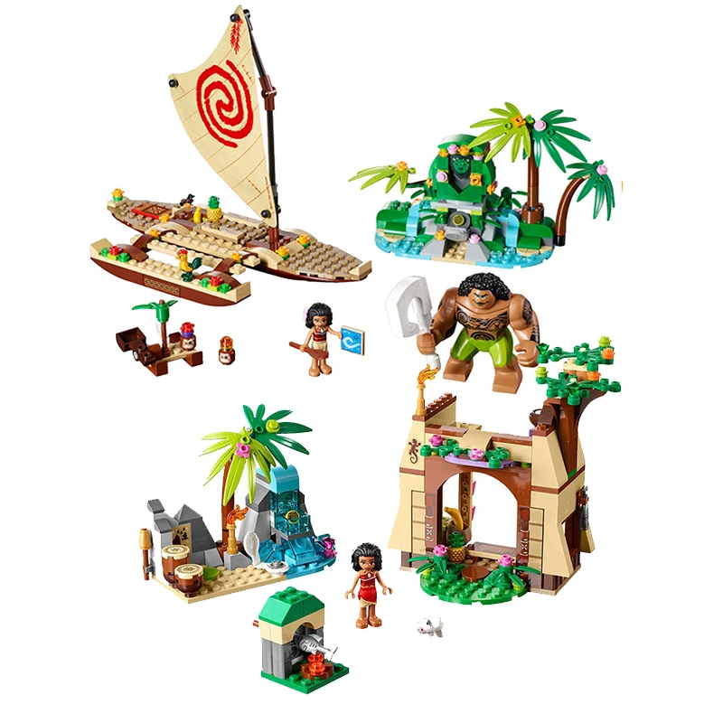 

2019 Moana Ocean Voyage Restore The Heart of Te Fiti Set Building Blocks Princess
