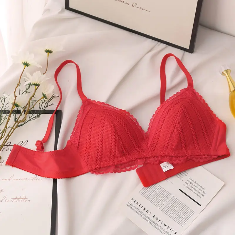 Women's Bra Lace Bras New Underwear Bras for Women Brassiere Sexy Female Wireless Push Up Bra Backless Bralette Lingerie Tops