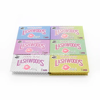 

Hot Selling LASHWOODS Eyelash Packaging 25mm Dramatic Mink Lashes With Box Wholesale 20PCS Custom Lashes Box With Logo