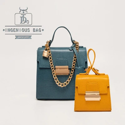 Купить один отправить один женский набор сумок маленькие сумки с клапаном Дамская дизайнерская роскошная сумка и кошелек из искусственной кожи сумки «кросс-боди» с ручками сверху - Цвет: Blue Yellow