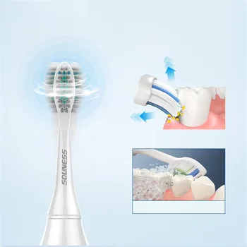 

3 Cleaning Modes Efficent Vibration Electric Toothbrush Wireless Recharge IPX7 Waterproof Smart Timing Low Noise Teeth Brush