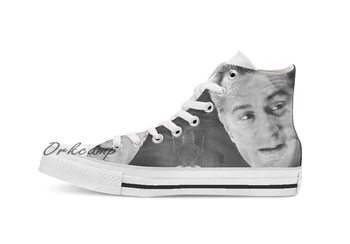 

Robert de Niro Custom Casual High Top lace-up Canvas shoes sneakers Drop shipping