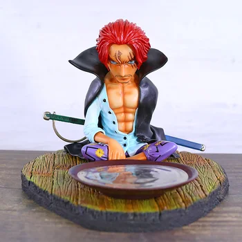 

Anime One Piece Red Hair Shanks Sitting Scene Model PVC Figure Model Toy Collectible Statue
