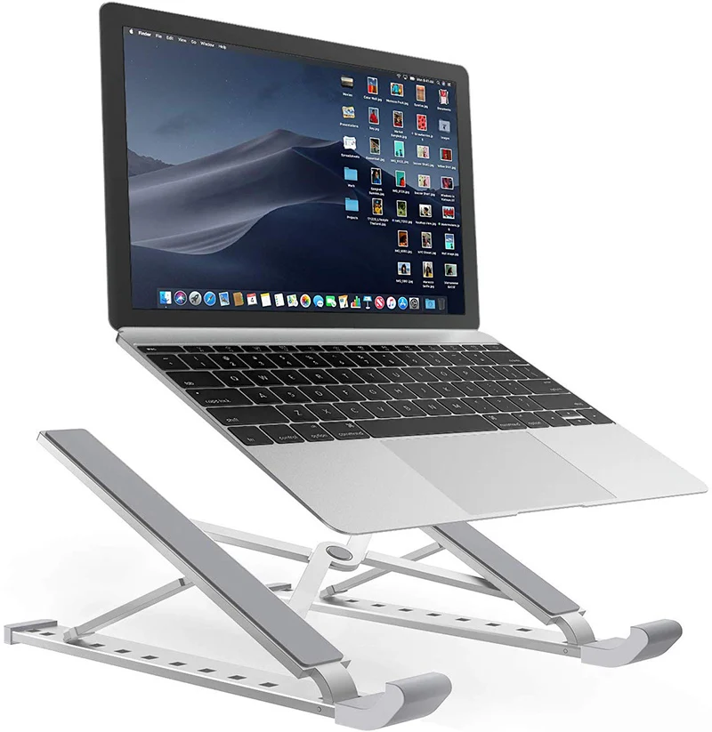 Laptop Mounts,Adjustable Portable Laptop Holder Desk for MacBook Pro Air Lenovo HP ASUS Dell More 10-15.6 inches Laptop tablets