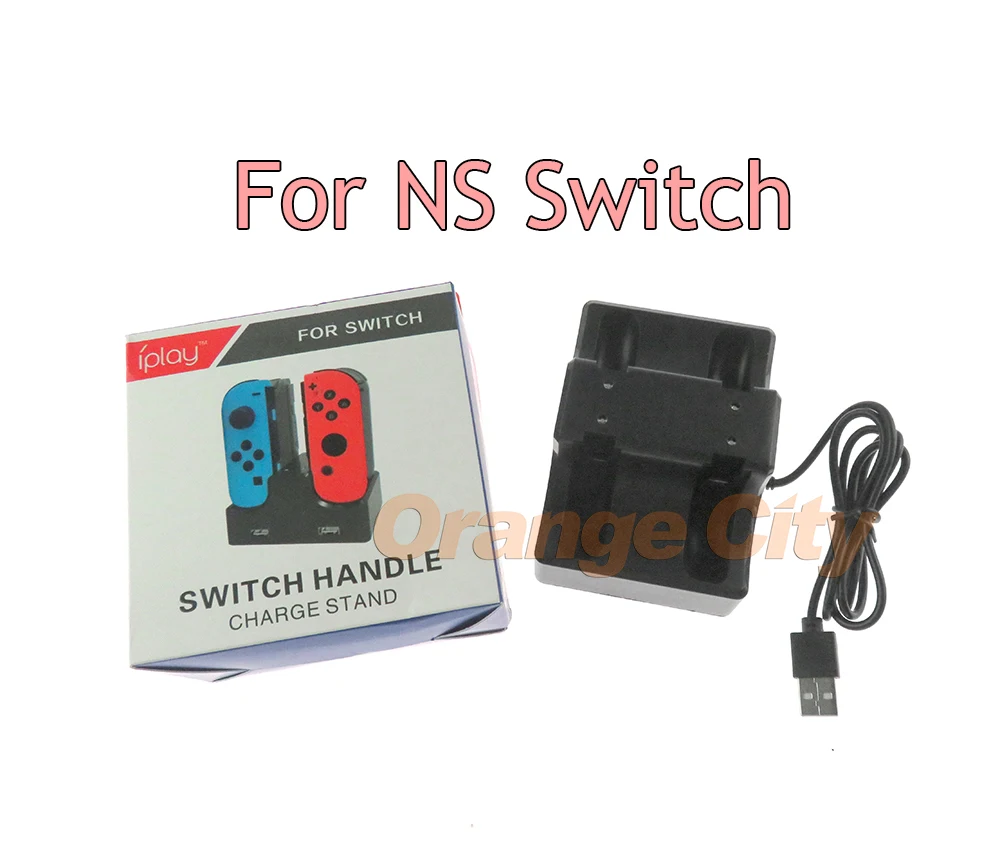 8 шт., зарядное устройство для nintendo с переключателем Joy-con 4 в 1, Подставка для зарядки док-станции 2 USB Светодиодный индикатор для nintendo Switch