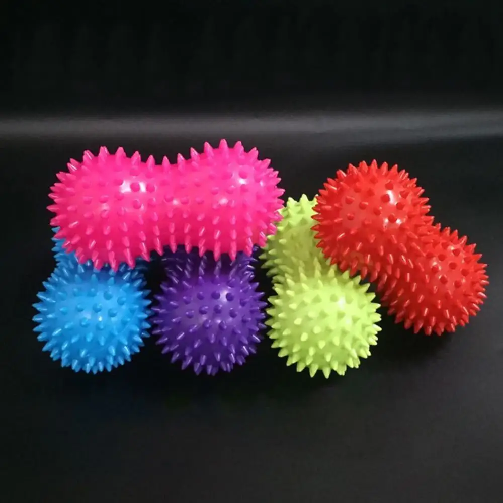 1pcs Peanut Massage Ball Spiky Relief Muscle Aches Stress Peanut Ball Therapy Healthcare Gym Muscle Relex Device Soft fitness