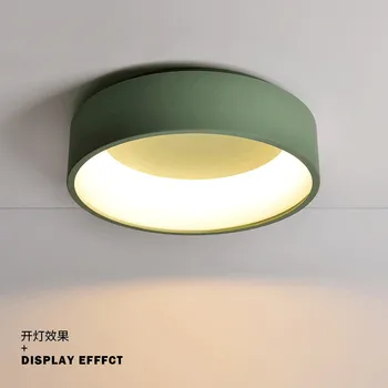 

Postmodern Macarons Dining Room Led Ceiling Lamp Nordic Lovely Bedroom Lights Living Room Bar Kids Lamp