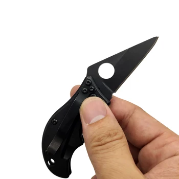 

Dropship 3CR13 pocket Outdoor Camping Mini Portable Knife 5CR15 Steel Folding Knife Handle Tools With Slip