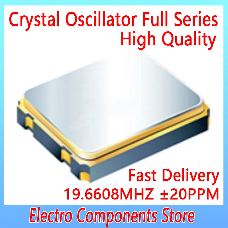 5PCS/Lot SMD Crystals 4Pin 7050 19.6608MHZ 1.8V 3.3V ±20PPM SMD Crystal