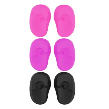 

3 Pairs Ear Protectors Hair Salon Supplies Reusable Earmuff For Hair Color Perm Oil Treatment Dye Random Color