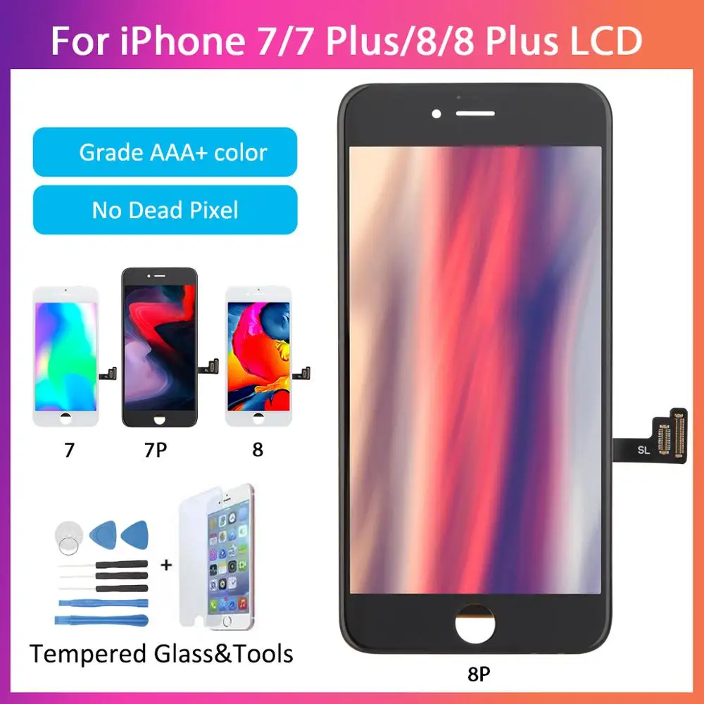 

1 Piece Grade AAA Replacement LCD Screen For iPhone 7 8 Plus Display