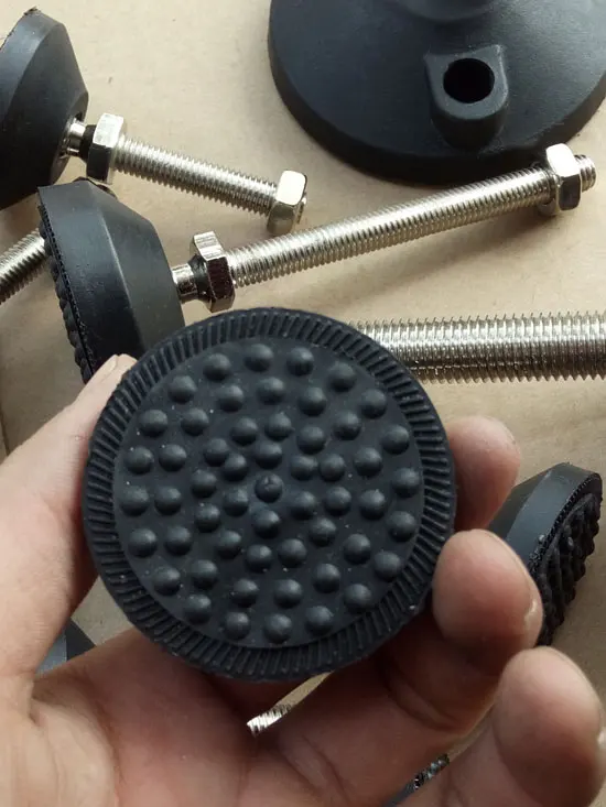 M8/M10 Adjustable Screw Furniture Support Legs Universal Hooves Fixed Anchor Cup for Machine Anti-skid Shock Absorber Protector