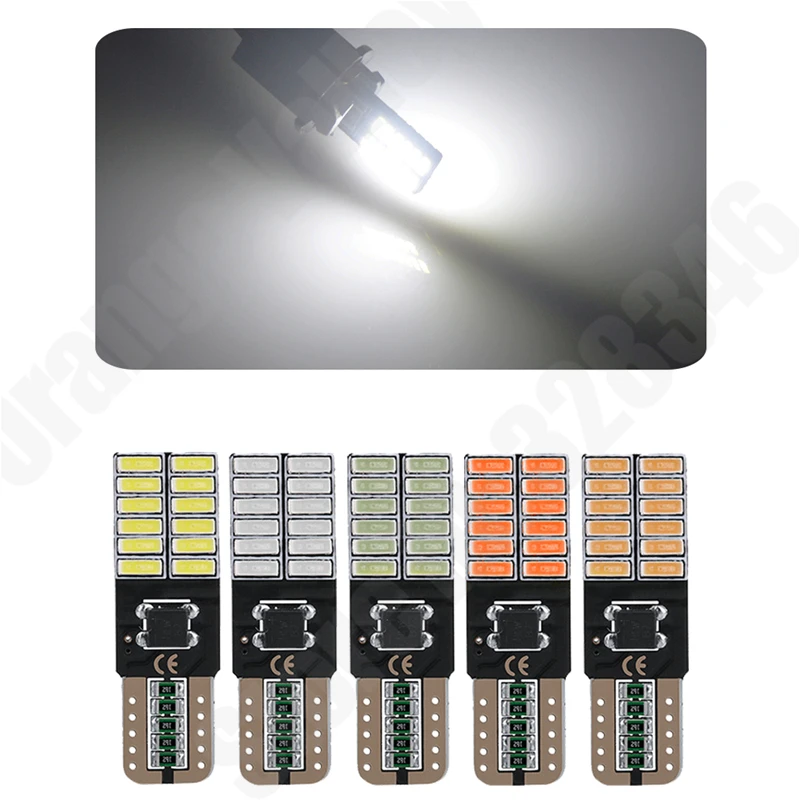 10 шт. супер яркий T10 светодиодный 194 501 W5W 24 SMD 4014 Canbus безошибочные автомобильные