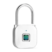 Cadenas intelligent Portable sans clé, serrure de porte à empreintes digitales, serrure de sécurité électronique sans mot de passe