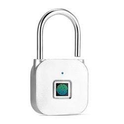 Candado inteligente sin llave portátil antirrobo, cerradura de puerta con huella dactilar, cerradura de puerta de armario de seguridad electrónica sin contraseña