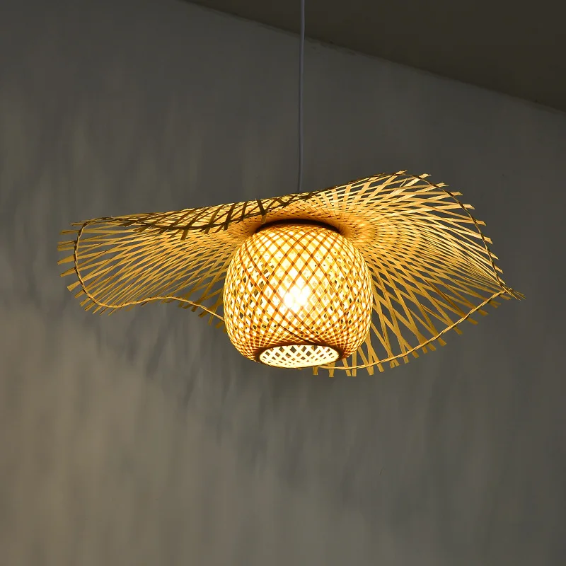

Handmade Bamboo Weaving Chandelier Lantern Southeast Asia Restaurant Bed & Breakfast Farm Hallway Living Room Tea Room Pastoral
