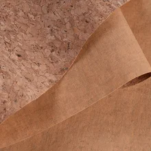 Натуральная пробковая кожа ткань под дерево Защита окружающей среды 138 см Ширина