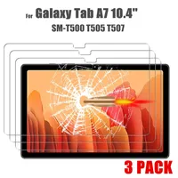 Protector de vidrio de 3 piezas para Samsung Galaxy Tab A7 10,4 2020, película protectora de pantalla para Samsung Galaxy Tab A7 SM-T500 T505 A7 Lite