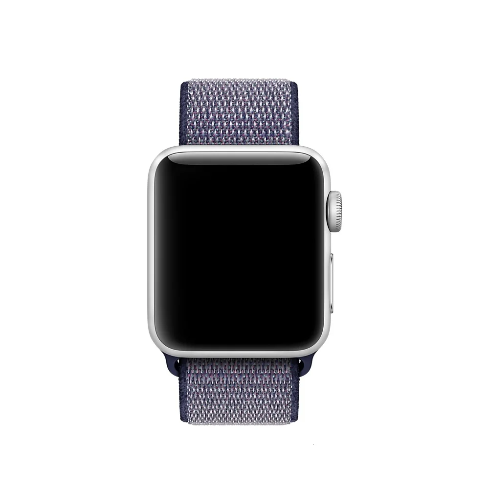 Дышащая нейлоновая Спортивная петля для Apple Watch 44 мм 40 мм 42 мм 38 мм ремешок iWatch серия 5 4 3 2 ремешок для часов Замена браслета