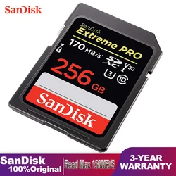 Sandisk – Mini carte Micro SD Extreme Pro, 256 go/32 go/64 go/128 go, classe 10, U3, classe 10, usb 1, SDXC, mémoire Flash, haute vitesse 