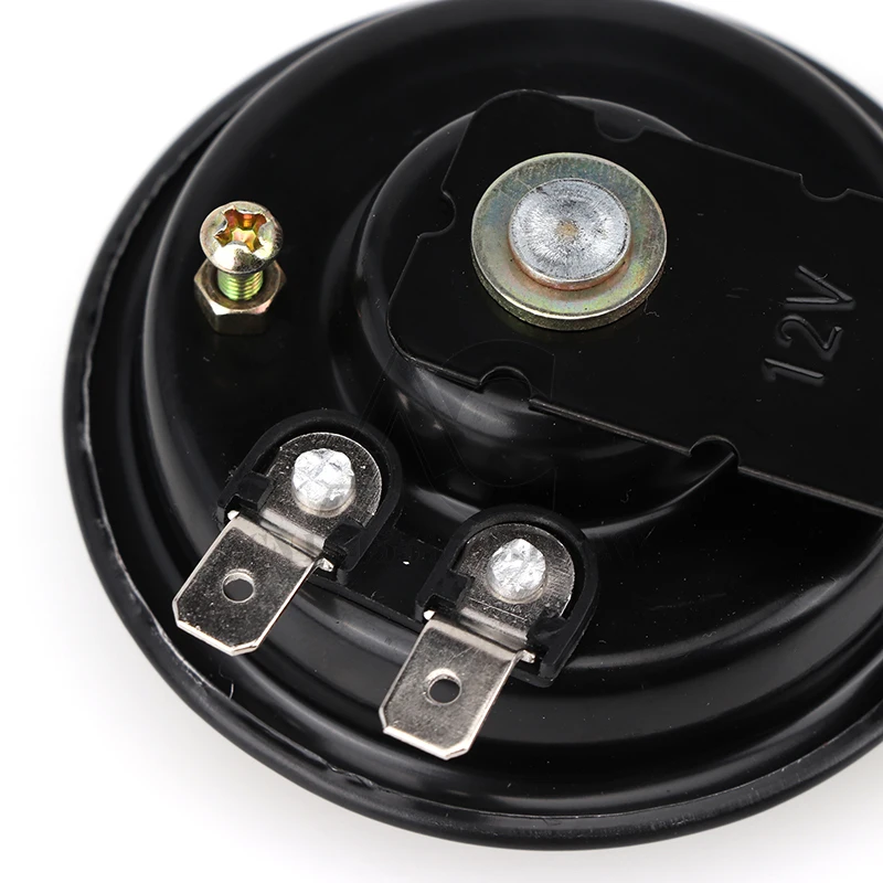 Motorcycle electric horn 12V 24V 36V 48V 60V 1.5A 105db waterproof round horn speaker For scooter moped electric bicycle motorcycle electric horn,scooter horn,bicycle electronic horn
