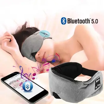 

Bluetooth 5.0 Sleep Mask Earphone With Built-in Speakers Mic Rechargeable Headset Eye Shades Wireless Music