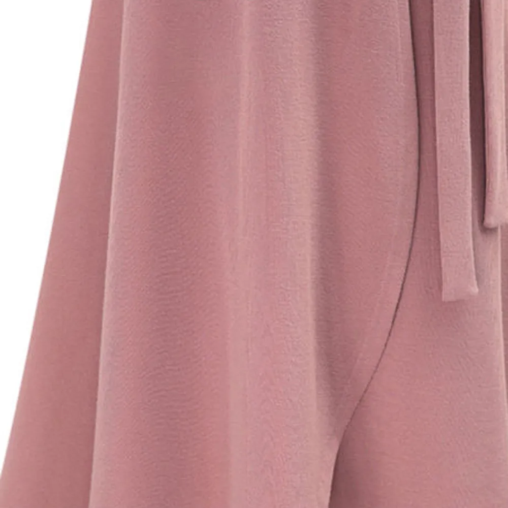 Летняя асимметричная юбка с высокой талией, Женская Однотонная юбка макси с бантом на поясе, Женская Повседневная Длинная юбка большого размера, M-6XL