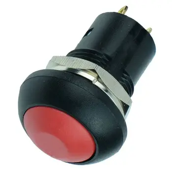 

New On-Off Latching Waterproof 12mm Push Button Switch SPST 2A IP67, Red