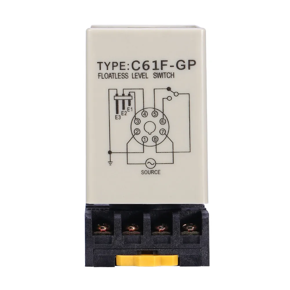 C61F-GP AC220V 50/60HZ жидкости беспоплавковый выключатель регулятора уровня контроллер с базовый регулятор уровня насос автоматически