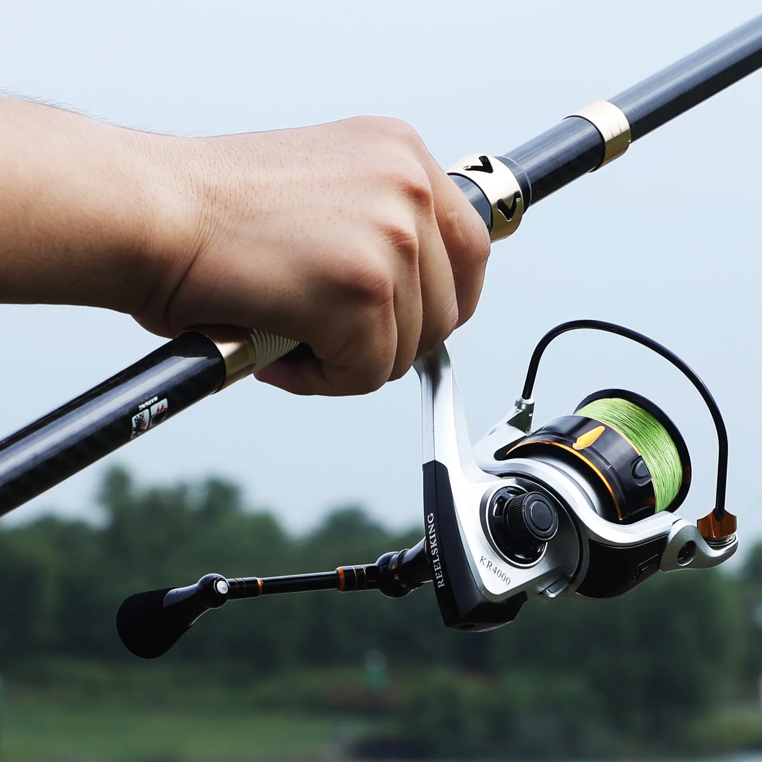 Sougayilang 1,8-3,6 м спиннинговая удочка и Катушка комбинированная Pesca портативная телескопическая удочка и 13+ 1bb набор рыболовных катушек