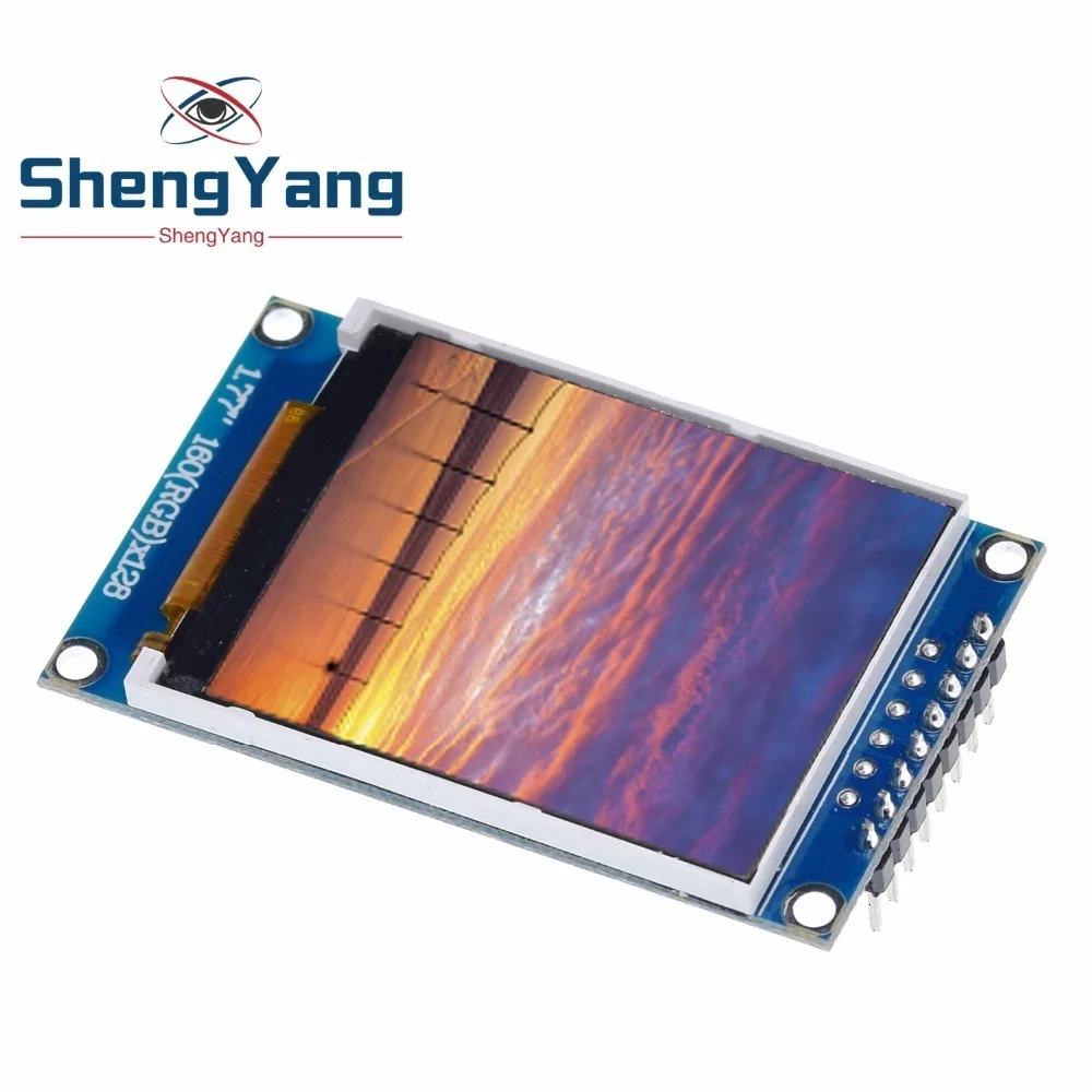 ShengYang 1 шт. 1,77 дюймов TFT lcd экран 128*160 1,77 TFTSPI TFT цветной экран модуль последовательного порта