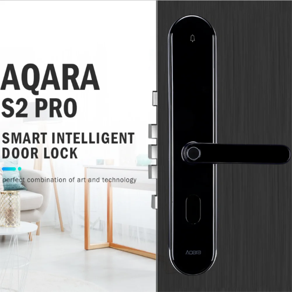 Xiaomi Aqara S2 Pro умный Интеллектуальный Дверной замок без ключа Пароль отпечаток пальца ключ разблокировка Xiomi приложение монитор замки