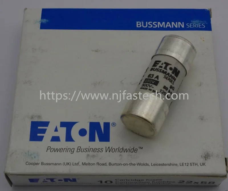 Быстродействующий 63A 690V GG 22x58 C22G63 цилиндрический предохранитель