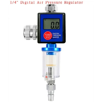 

New SprayGun Digital Paint Air Pressure Regulator Gauge Water Trap Filter Tool High Quality Aluminum Regulator