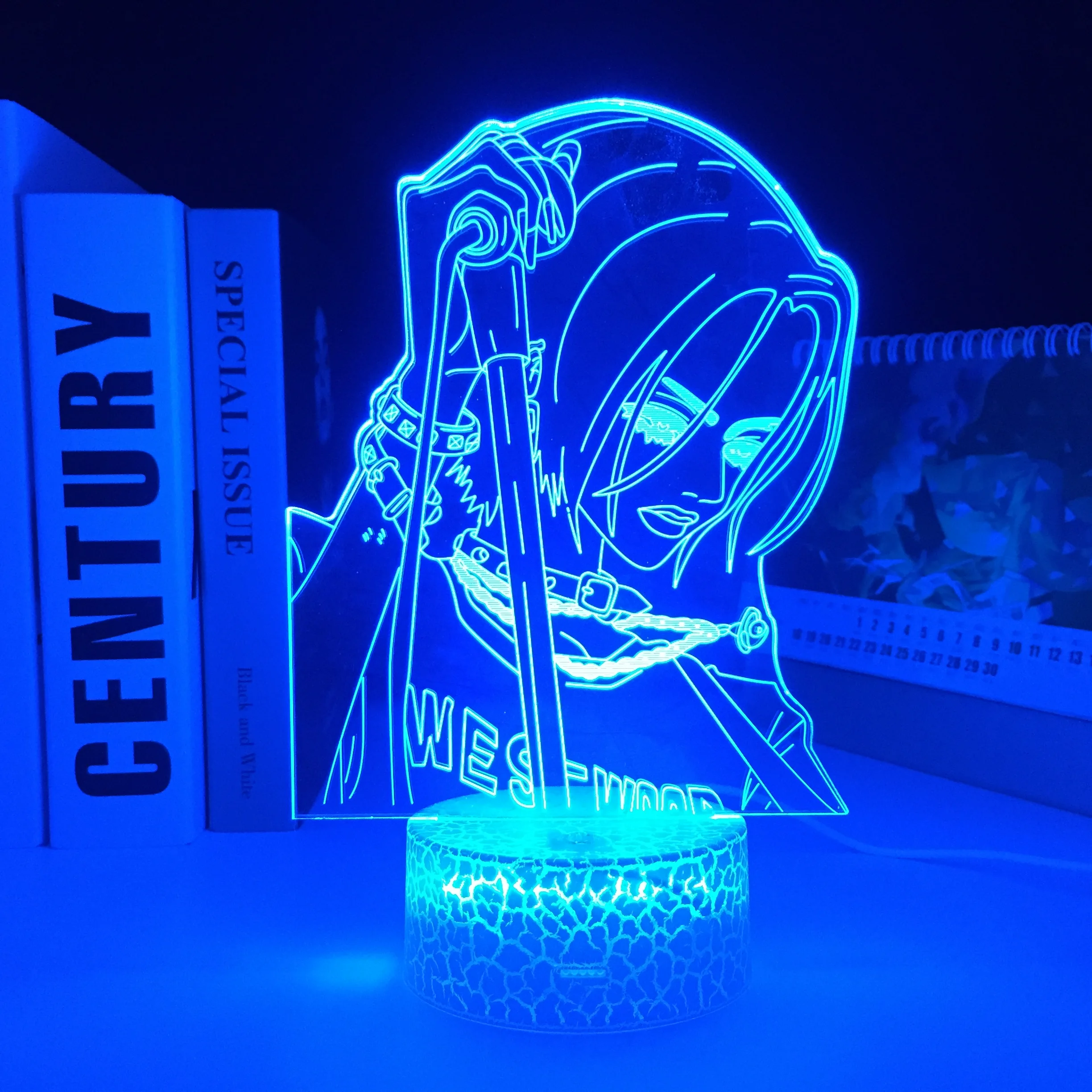 

NANA Anime Figure Oosaki Nana Manga 3D Lamp Cool Girl LED Neon Battery RGB Neon Touch USB Night Light Room Desk Decoration