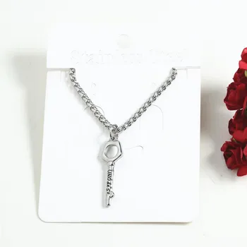 

Fashion Women Men Silver Color Gold Stainless Steel Hollow Lock Key UNO de50 Chain Pendants Neckalce Jewelry