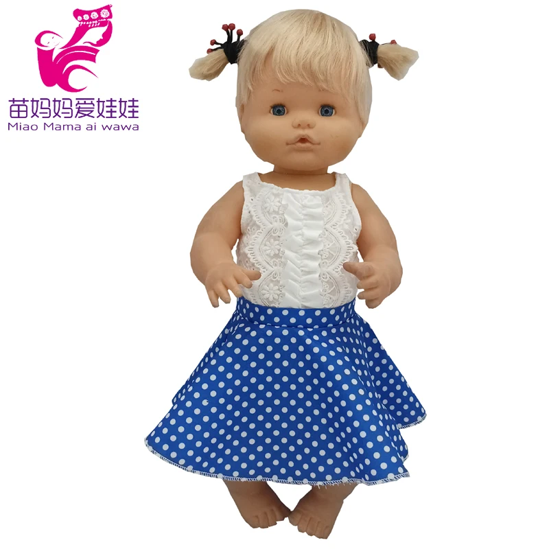 For 40 Cm Nenuco Doll Clothes 17 Inch Baby Doll Flower Shirt Pants Toys Clothing