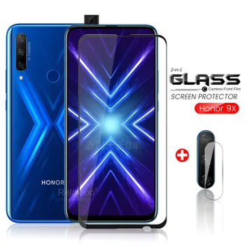 Перейти на Алиэкспресс и купить 2in1 honor 9x стекло защитное стекло на honor 9x Премиум honor 9x глобальная версия stk-lx1 6,59 ''объектив камеры пленка на honer 9 x x9