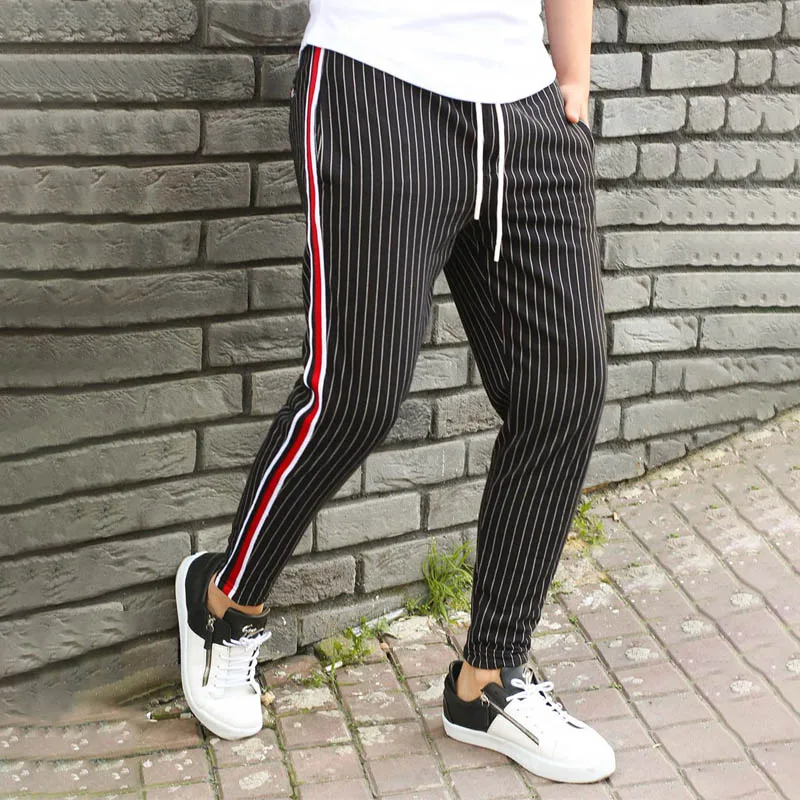 Jogger Уличная Повседневная Мужская брюки Модные мужские повседневные брюки брендовая мужская одежда рабочие брюки Брендовые брюки
